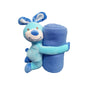 Baby Blue Blanket with Toy Bunny V442-JTC-THROW-BABYBUNNY-BLUE-SH