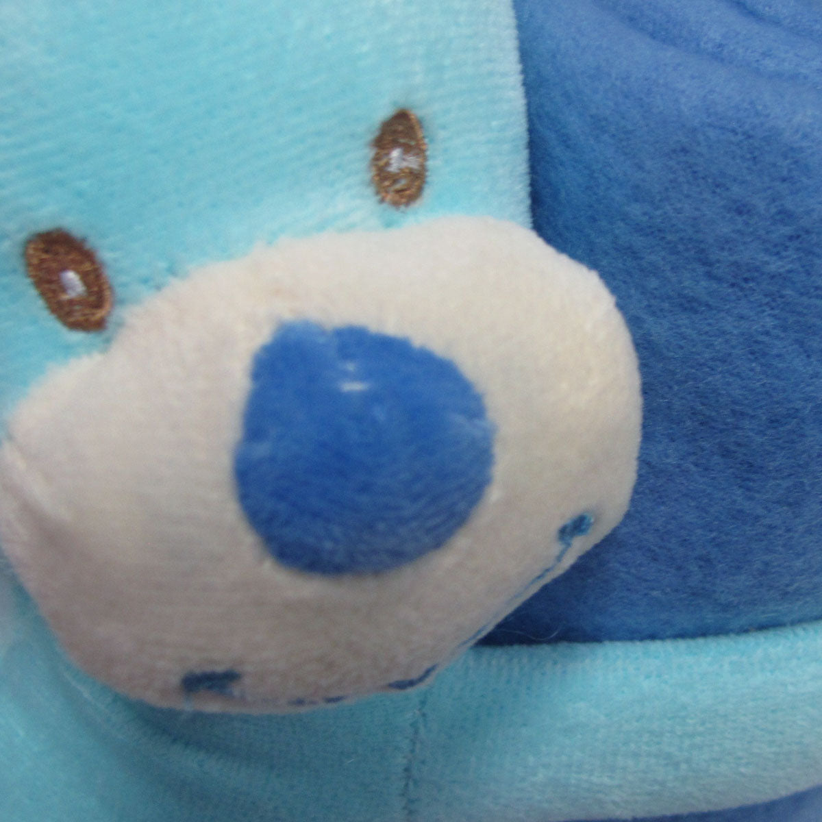 Baby Blue Blanket with Toy Bunny V442-JTC-THROW-BABYBUNNY-BLUE-SH