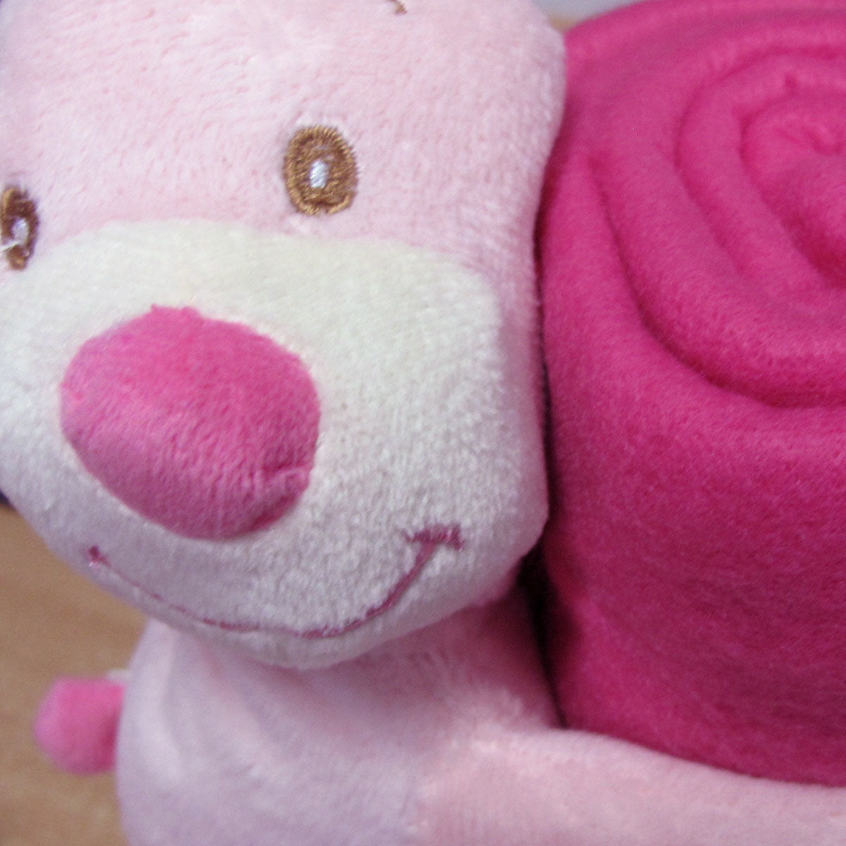Baby Pink Blanket with Toy Bunny V442-JTC-THROW-BABYBUNNY-PINK-SH