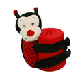 Baby Red Blanket with Toy Ladybug V442-JTC-THROW-BABYLADYBUG-RED-SH