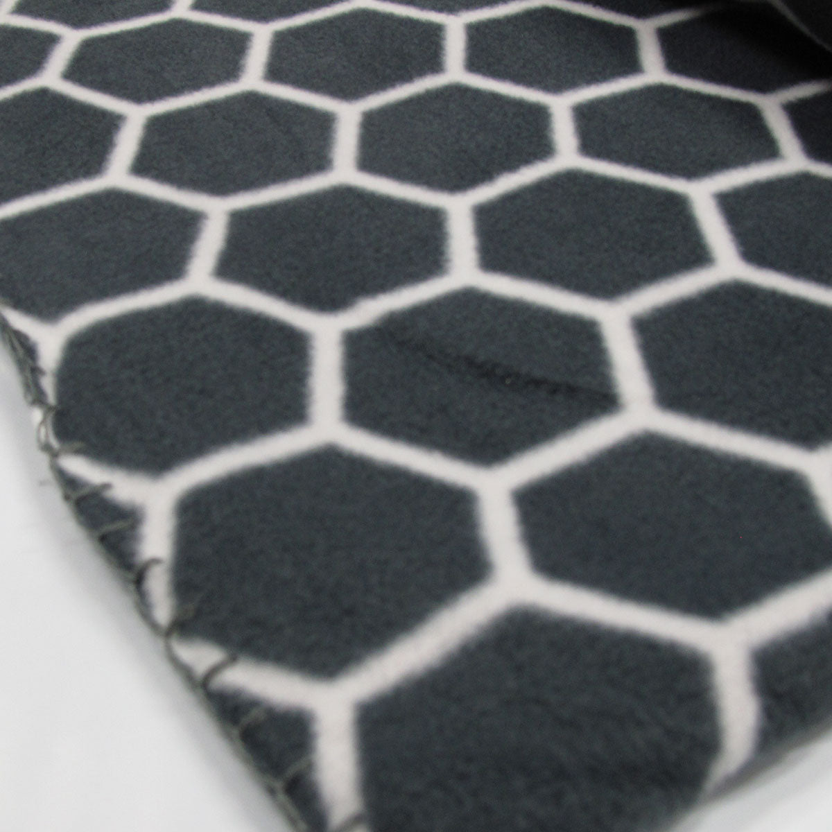 Aerial Printed Fleece Throw Rug 130 x 150 cm Charcoal Honeycomb V442-JTC-THROW-HONEYCOMB-CHARCOAL-RE