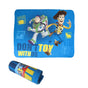 Toy Story Don't Toy with Us Polar Fleece Throw Rug 127 x 140 cm V442-JTC-THROW-TOYSSTORY-BLUE-RE
