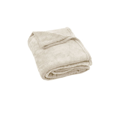 240GSM Urban Ultra Soft Coral Fleece Throw Rug 120 x 150cm Oatmeal V442-JTC-THROW-URBAN-OATMEAL-RE