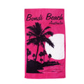 Aqua Blu Bondi Beach Pink 100% Cotton Beach Towel 80 x 150 cm V442-JTC-TOWEL-BONDIBEACH-PINK-RE