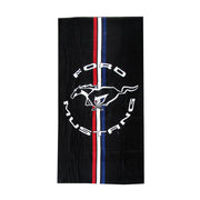 Ford Mustang Cars Printed 100% Cotton Beach Towel 75 x 150 cm V442-JTC-TOWEL-FORDMUSTANG-BLACK-RE