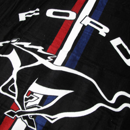 Ford Mustang Cars Printed 100% Cotton Beach Towel 75 x 150 cm V442-JTC-TOWEL-FORDMUSTANG-BLACK-RE