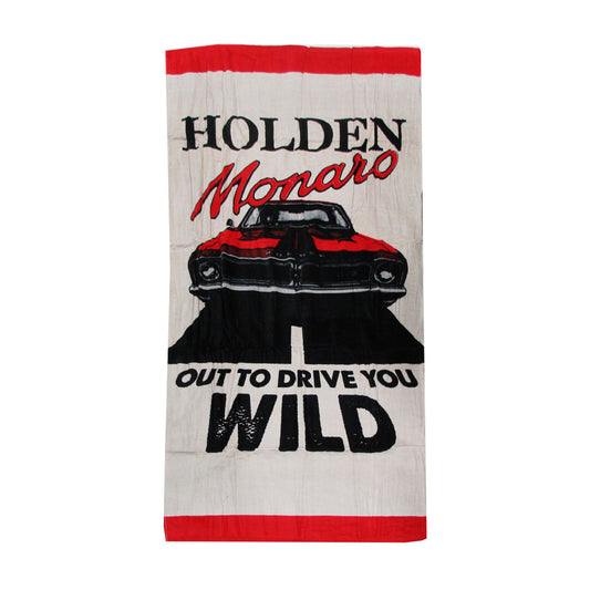Holden Monaro Cars Printed 100% Cotton Beach Towel 75 x 150 cm V442-JTC-TOWEL-HOLDENMONARO-TAUPE-RE