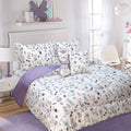 Ramesses 5 Piece Kids Comforter Set Cat Double V442-KIT-COMFORTER-3PCESCAT-LILAC-DS