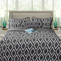 Ramesses Alena Charcoal 4 Pcs Ultrasonic Comforter Set Queen V442-KIT-COMFORTER-ALENA4PCS-CHARCOAL-QS