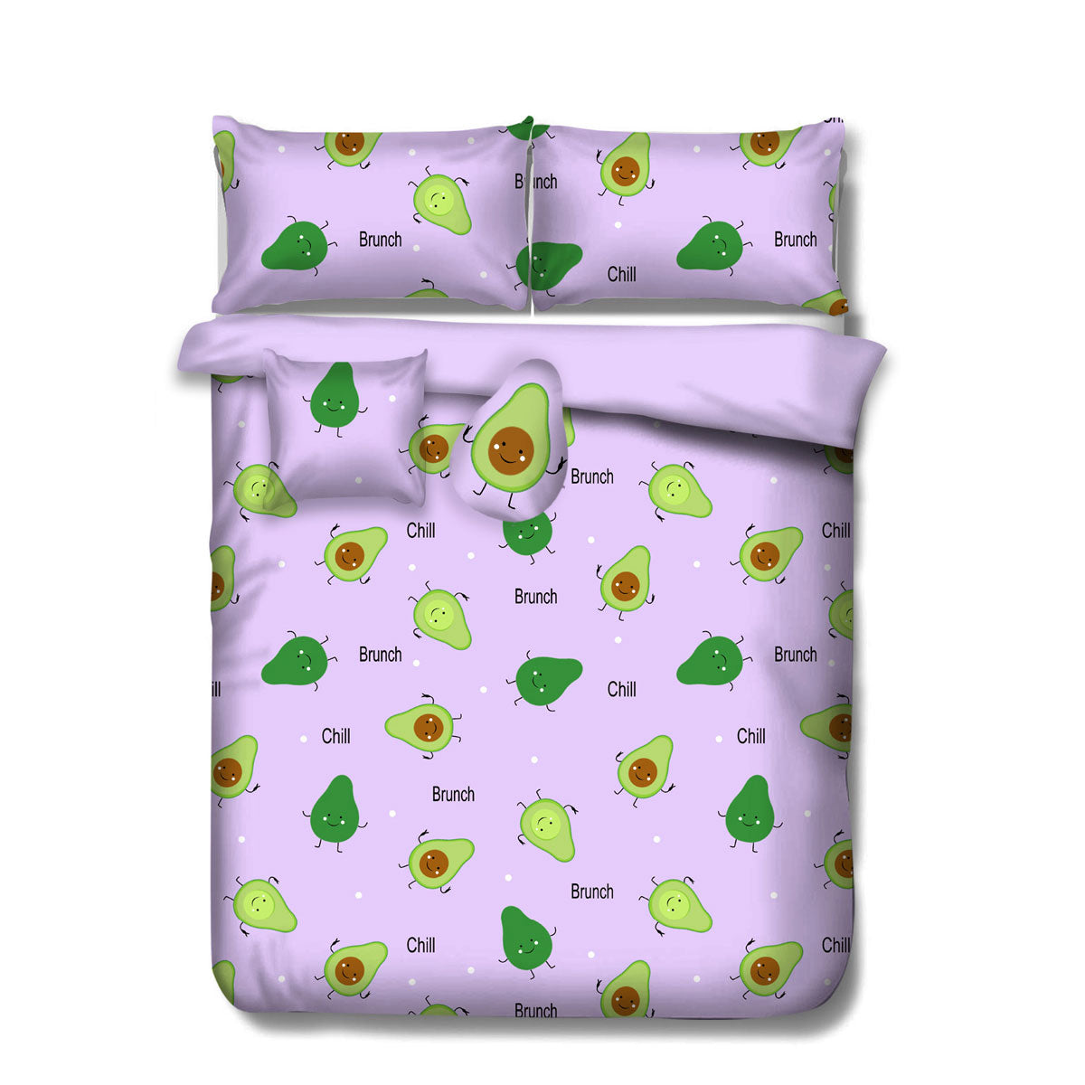 Ramesses Purple Avocado Kids Advventure 5 Pcs Comforter Set Double V442-KIT-COMFORTER-AVOCADO-PURPLE-DS