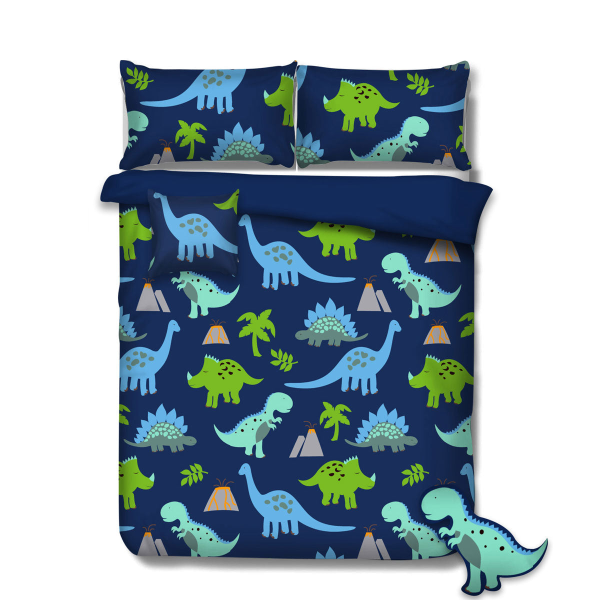 Ramesses Dinosaur Kids Advventure 5 Pcs Comforter Set Double V442-KIT-COMFORTER-DINOSAUR-NAVY-DS