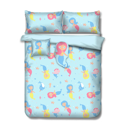 Ramesses Mermaid Kids Advventure 5 Pcs Comforter Set Double V442-KIT-COMFORTER-MERMAID-AQUA-DS