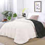 Shangri La Charcoal Sherpa Fleece Reversible 3 Pcs Comforter Set Queen V442-KIT-COMFORTER-SHERPAFLEECE-CHARCOAL-QS