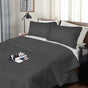 Ramesses 3 Piece Ultrasonic Comforter Set Queen Charcoal V442-KIT-COMFORTER-ULTRASONIC-CHARCOAL-QS