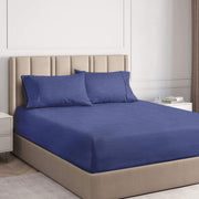 Ramesses Royal Blue 2000TC Cooling Bamboo Combo Set Queen V442-KIT-FITTEDSS-2000COOLBAMBOO-ROYALBLUE-QS