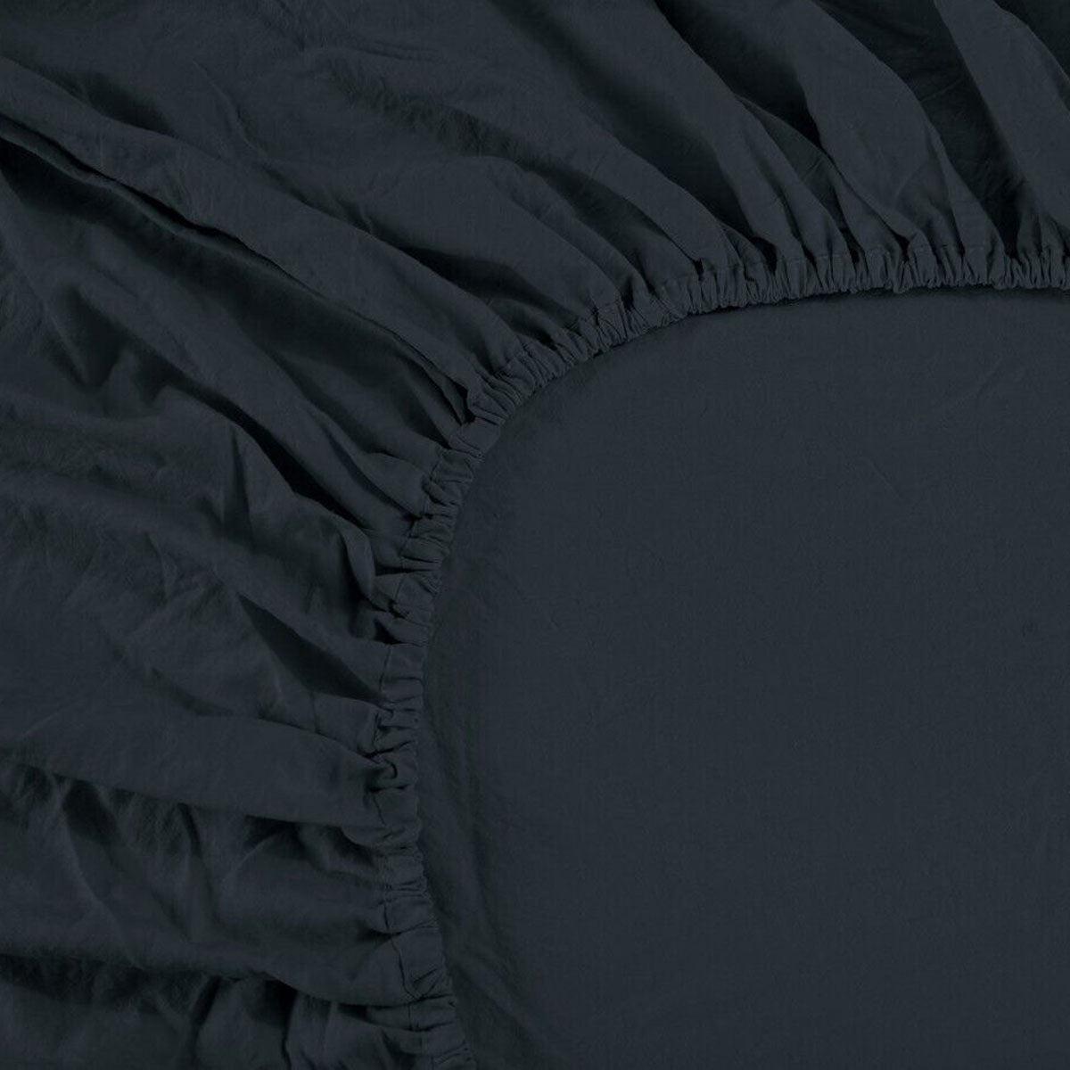 Ramesses 1000TC Linen Bamboo Fitted Sheet Combo Set Charcoal Queen V442-KIT-FITTEDSS-LINENBAMBOO-CHARCOAL-QS