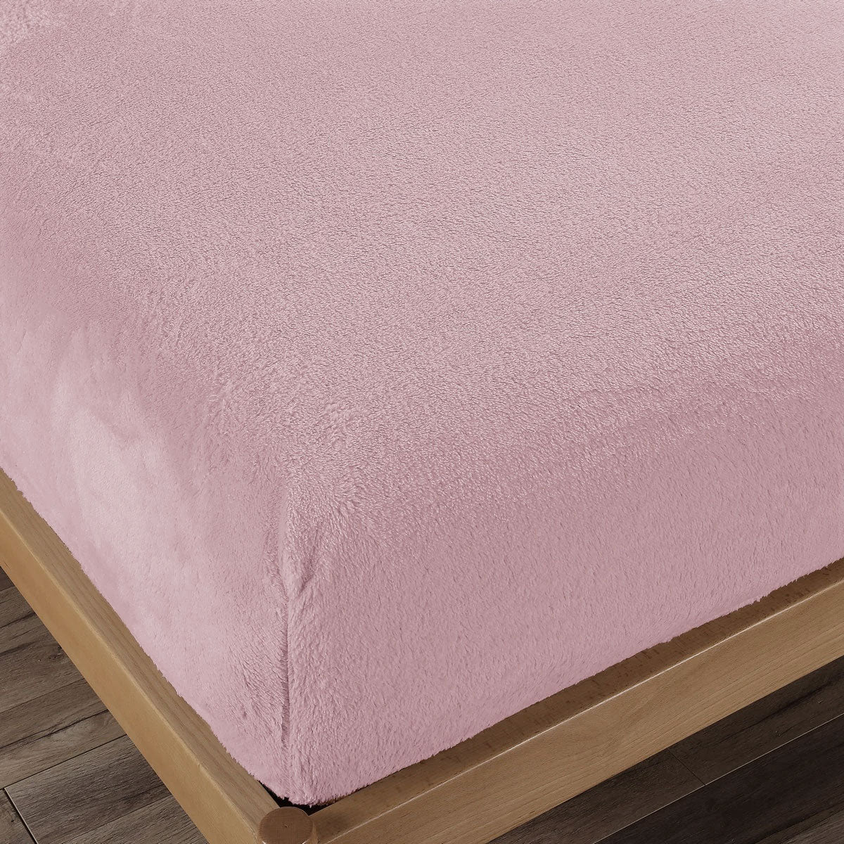 Ramesses Teddy Fleece Fitted Sheet Combo Set Dusty Pink Queen V442-KIT-FITTEDSS-TEDDYFLEECE-DUSTYPINK-QS