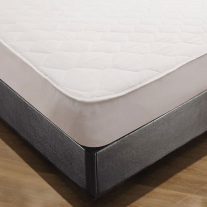 Shangri LaCotton Cover Fitted Mattress Protector Double V442-KIT-MATTRESSP-COTTONCOVER-WHITE-DS