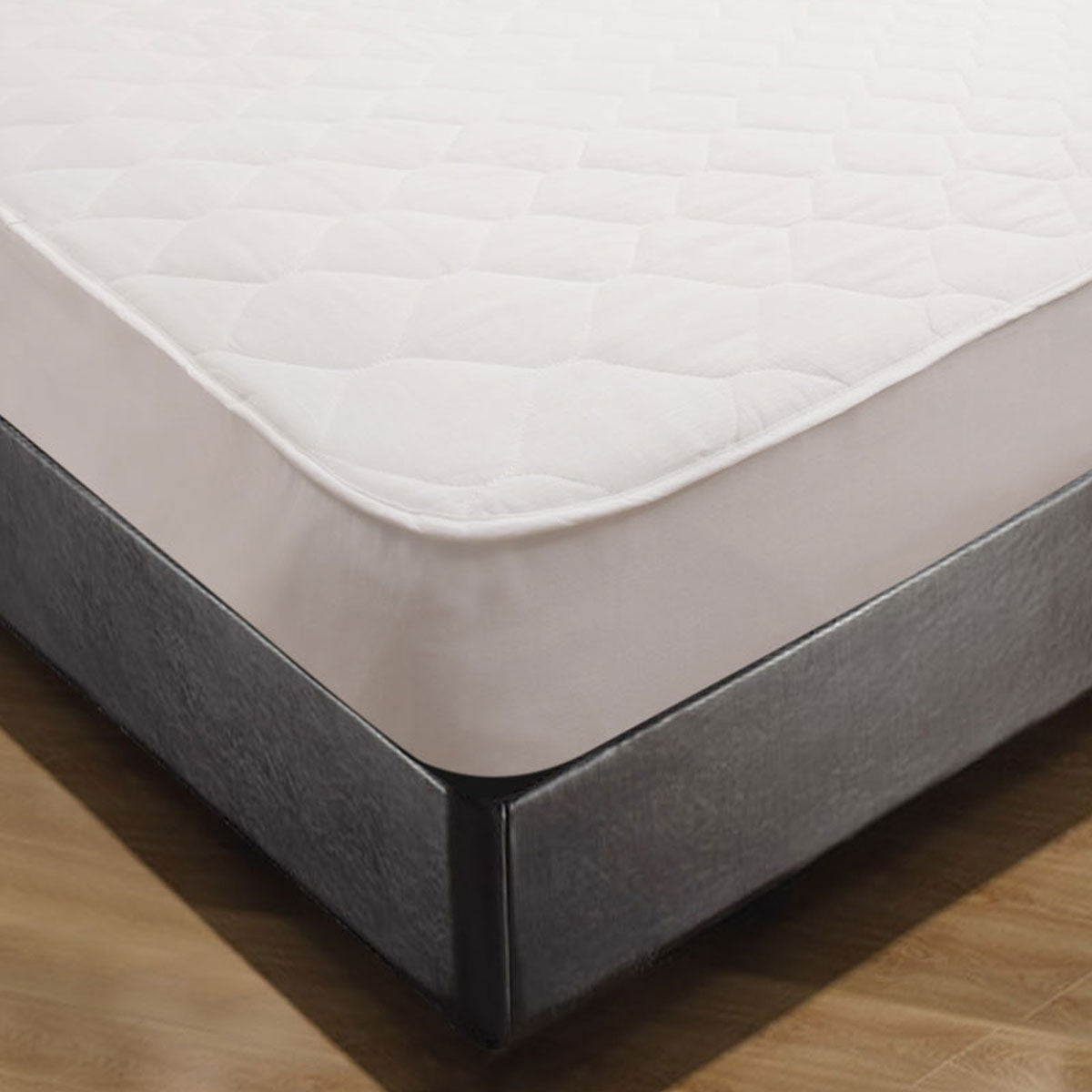 Shangri LaCotton Cover Fitted Mattress Protector Single V442-KIT-MATTRESSP-COTTONCOVER-WHITE-SB