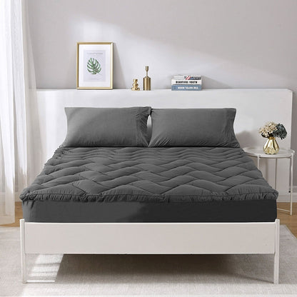 Ramesses 1000GSM Charcoal Mattress Topper Double V442-KIT-MATTRESST-1000GSM-CHARCOAL-DS