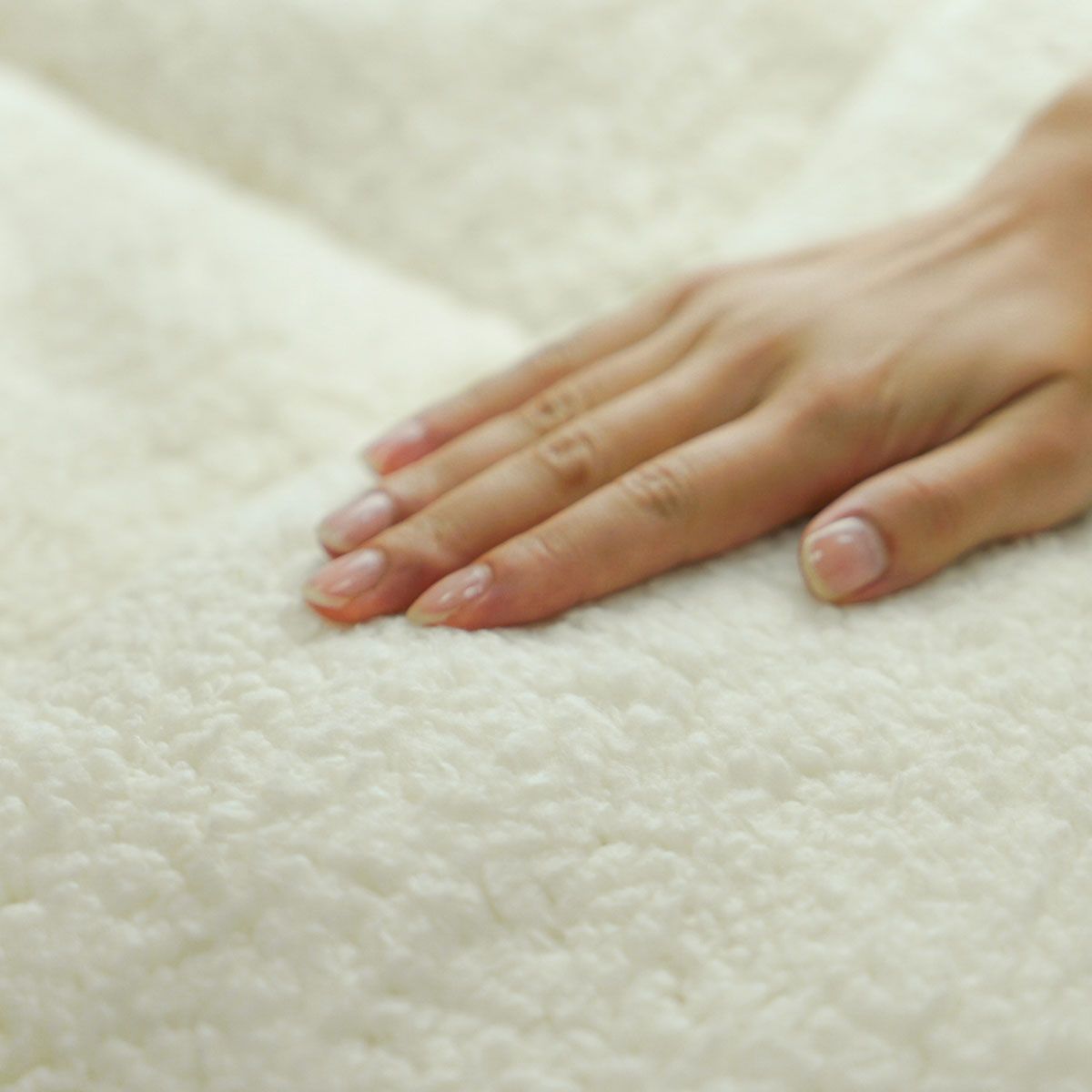Ramesses 1200GSM Sherpa Winter Mattress Topper Queen V442-KIT-MATTRESST-1600GSMSHERPA-WHITE-QS