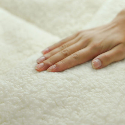 Ramesses 1200GSM Sherpa Winter Mattress Topper Queen V442-KIT-MATTRESST-1600GSMSHERPA-WHITE-QS