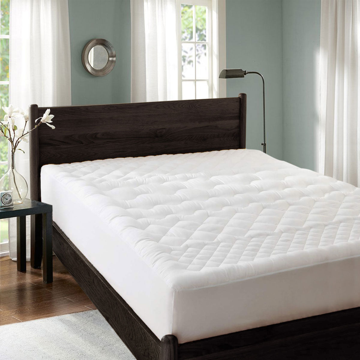 Ramesses 1200GSM 7-Zone Massage Mattress Topper Single V442-KIT-MATTRESST-7ZONEMASSAGE-WHITE-SB