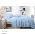 Shangri La Ultra Soft Cashmere Touch Micro Flannelette Sheet Set Steel Blue Queen V442-KIT-SHEETS-CASHMEREFLANNEL-STEELBLUE-QS