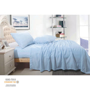 Shangri La Ultra Soft Cashmere Touch Micro Flannelette Sheet Set Steel Blue Queen V442-KIT-SHEETS-CASHMEREFLANNEL-STEELBLUE-QS