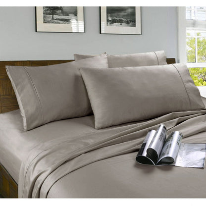 Kingtex Microfibre Sheet Set Coffee Single V442-KIT-SHEETS-MICROFIBRE-COFFEE-SB