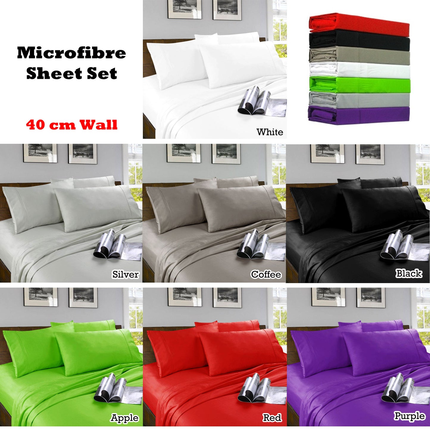Kingtex Microfibre Sheet Set Coffee Single V442-KIT-SHEETS-MICROFIBRE-COFFEE-SB
