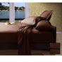 Ramesses 1000TC American Pima Cotton Plain Design Sheet Set Chocolate Queen V442-KIT-SHEETS-PIMAPLAIN-CHOCOLATE-QS