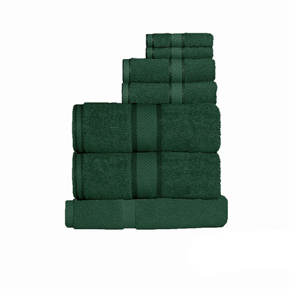 Kingtex 550gsm Cotton 7 Pce Towel Set Forest V442-KIT-TOWEL-7PTOWEL-FOREST