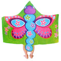 Kids Cotton Velour Beach Cape Butterfly V442-KIT-TOWEL-CAPEBUTTERFLY-MULTI-SH