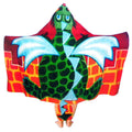 Kids Cotton Velour Beach Cape Dragon V442-KIT-TOWEL-CAPEDRAGON-MULTI-SH