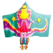 Kids Cotton Velour Beach Cape Fairy V442-KIT-TOWEL-CAPEFAIRY-MULTI-SH