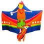 Kids Cotton Velour Beach Cape Skater Boy V442-KIT-TOWEL-CAPESKATERBOY-MULTI-SH