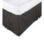 KINGDOM Box Pleated Valance Black - SINGLE V442-KIT-VALANCE-225TC-BLACK-SB