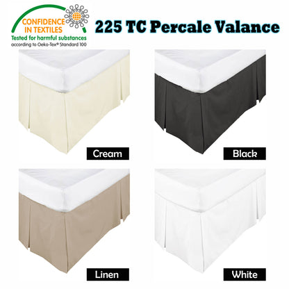 KINGDOM Box Pleated Valance Linen - KING V442-KIT-VALANCE-225TC-LINEN-KI