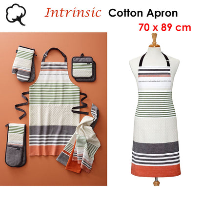 Ladelle Intrinsic Cotton Apron 70 x 89 cm V442-LDE-APRON-INTRINSIC-CORAL-SH