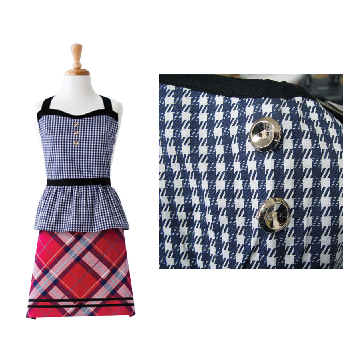 Ladelle Khloe Cotton Apron 68 x 79 cm V442-LDE-APRON-KHLOE-MULTI-SH