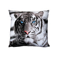 Just Home Blue Eyes Stripes Tiger Square Filled Cushion V442-LDE-CUSHION-BLUEEYESSTRIPES-BLACK-SQ