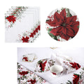 Ashdene Set of 4 Poinsettia 100% Cotton Napkins 45 x 45 cm V442-LDE-MISC-SETOF4POINSETTIANAPKINS-MULTI-SQ