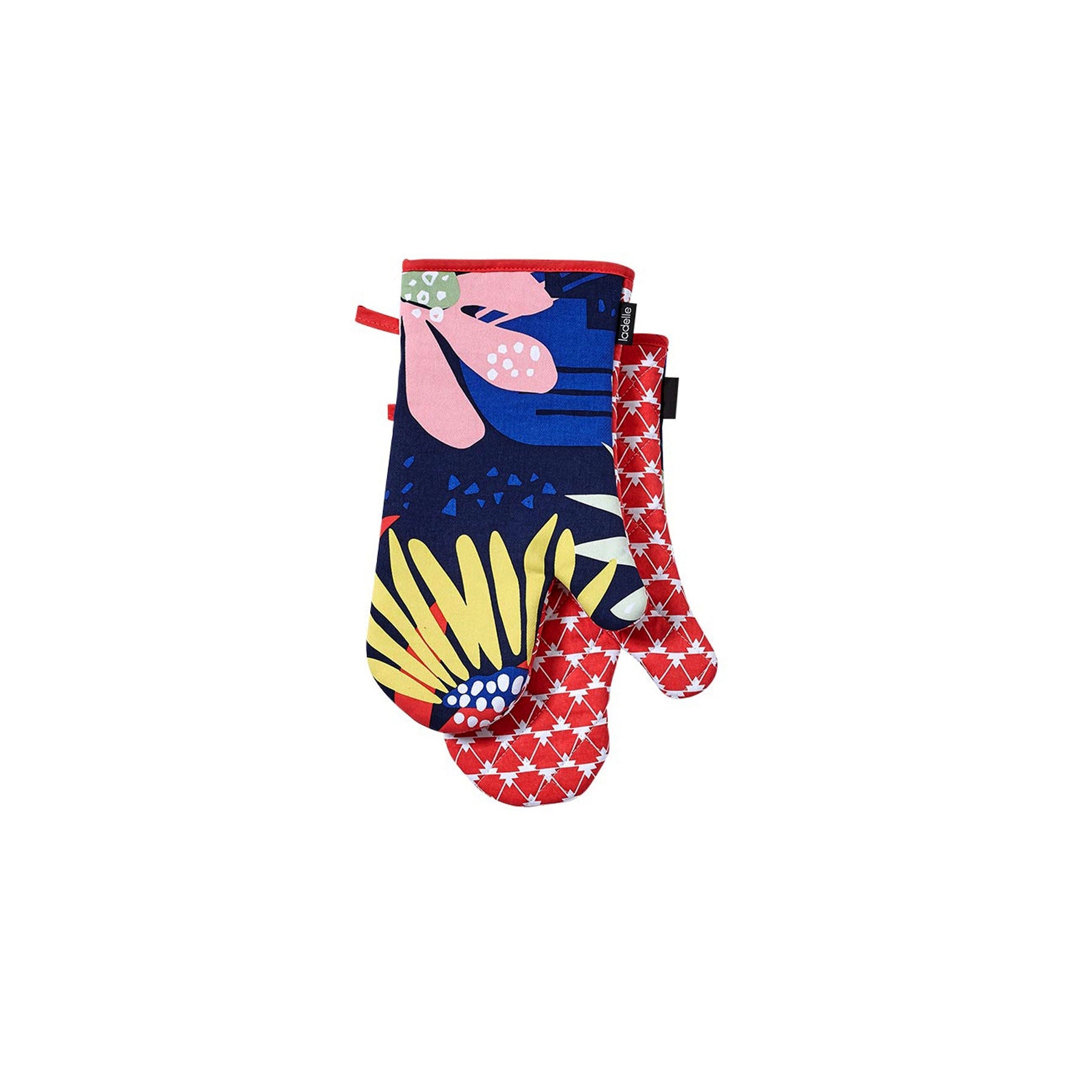 Ladelle Set of 2 Arise Kitchen / BBQ Oven Mitt V442-LDE-OVENM-ARISESETOF2-MULTI-SH