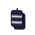Ladelle Butcher Stripe Series Navy Set of 2 Pot Holders 17.5 x 24.5cm V442-LDE-OVENM-BUTCHERSTRIPE2POTHOLDER-NAVY-RE