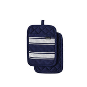 Ladelle Butcher Stripe Series Navy Set of 2 Pot Holders 17.5 x 24.5cm V442-LDE-OVENM-BUTCHERSTRIPE2POTHOLDER-NAVY-RE