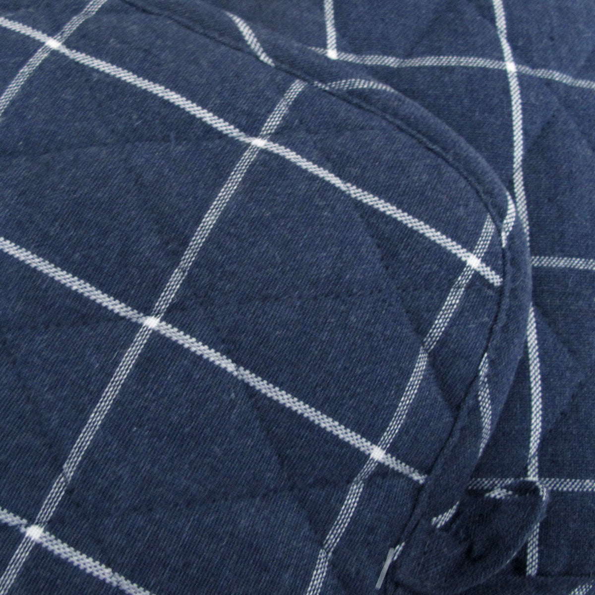 Ladelle Eco Check Navy Set of 2 Pot Holders 21 x 21 cm V442-LDE-OVENM-ECOCHECKSETOF2POTHOLDER-NAVY-RE