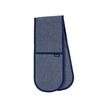 Ladelle Eco Recycled Navy Double Oven Mitt 17 x 89 cm V442-LDE-OVENM-ECORECYCLEDDOUBLE-NAVY-SH