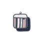 Ladelle Entertainer Charcoal Set of 2 Pot Holders 21 x 21 cm V442-LDE-OVENM-ENTERTAINER2POTHOL-CHARCOAL-SQ