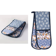 Ladelle Homespun Double Oven Mitt 17 x 89 cm V442-LDE-OVENM-HOMESPUNDOUBLE-BLUE-SH